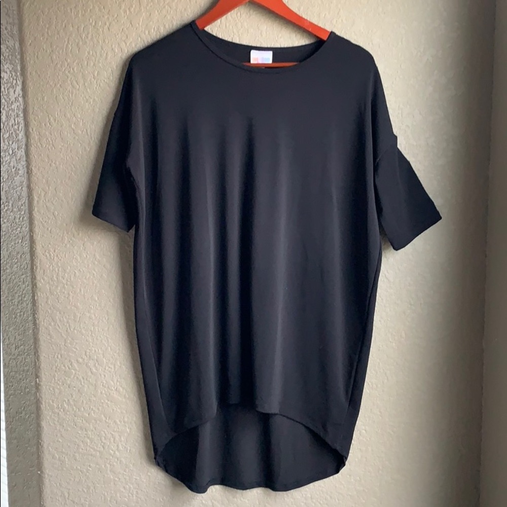 Lularoe XS black Irma shirt slinky oversized